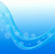 Abstraction blue snow background