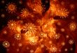 Abstraction fiery Christmas background