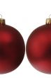 Two red chrismas balls