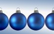 Blue chrismas balls