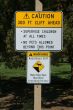 Danger sign for cliffs