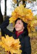 young woman and autumn