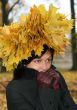 young woman and autumn