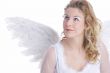 white angel wings