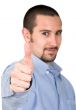 business man thumbs up