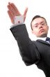 ace card under sleeve - business man