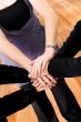 business teamwork hands