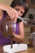 Pouring the chocolate