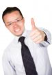 business man thumbs up