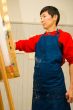 young artist drawing