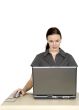 business woman on laptop