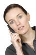 business woman on a cell phone