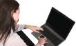 business woman on laptop
