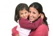 beautiful mother and daughter