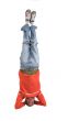 casual guy doing the headstand