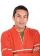 casual guy in orange