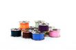 Colorful spools of thread