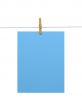 Sky-blue paper sheet on a clothes line (+2 clipping paths)