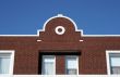 Facade of a brick house