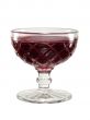 Red jelly in a vintage glass bowl