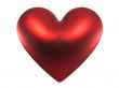 Red Valentine heart (+ clipping path)