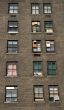 Three rows of windows