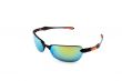 Colorful sunglasses on white background