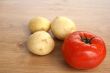 Fresh tomato and potatoes