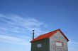 Little house and the blue sky