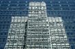 Reflection of a white office building