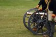 Soldiers in the uniform with a canon