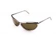 Brown sunglasses on white background