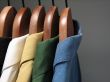 Colorful shirts in a closet