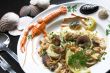 Delicious seafood pasta dish
