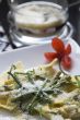 Pasta with parmesan cheese