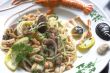 Delicious seafood spaghetti dish