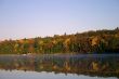 Autumn lake morning