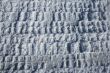Tire tracks in snow