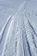Skidoo track in the snow