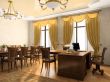 Office interior 3D rendering