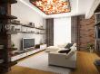 Interior of modern drawing-room 3D rendering