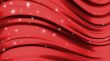 Abstract liquid red background with little snowflakes 3D renderi