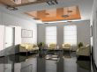 Office interior 3D rendering