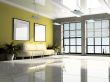 Office interior 3D rendering