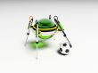Robot plays football