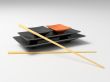 Traditional japanese set of chiha with sticks