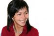 smiling businesswoman isolaited on white background