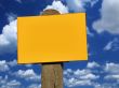 empty sign post