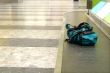 backpack on conveyor
