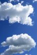 White clouds in the sky
